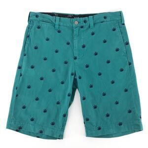 Huf embroidered Leaf Chino Walk Short